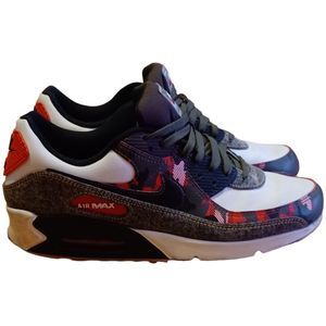 Denim and Camo Nike Air Max 90 Sneakers Men's Size 10